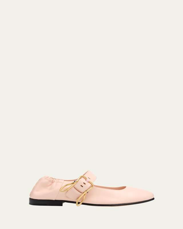 Astaire Leather Rabbit Mary Jane Ballerina Flats